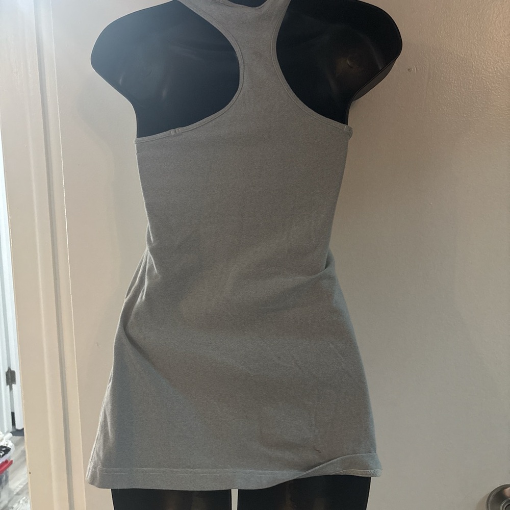 Gray Racerback Tank Top - Picture 2 of 3
